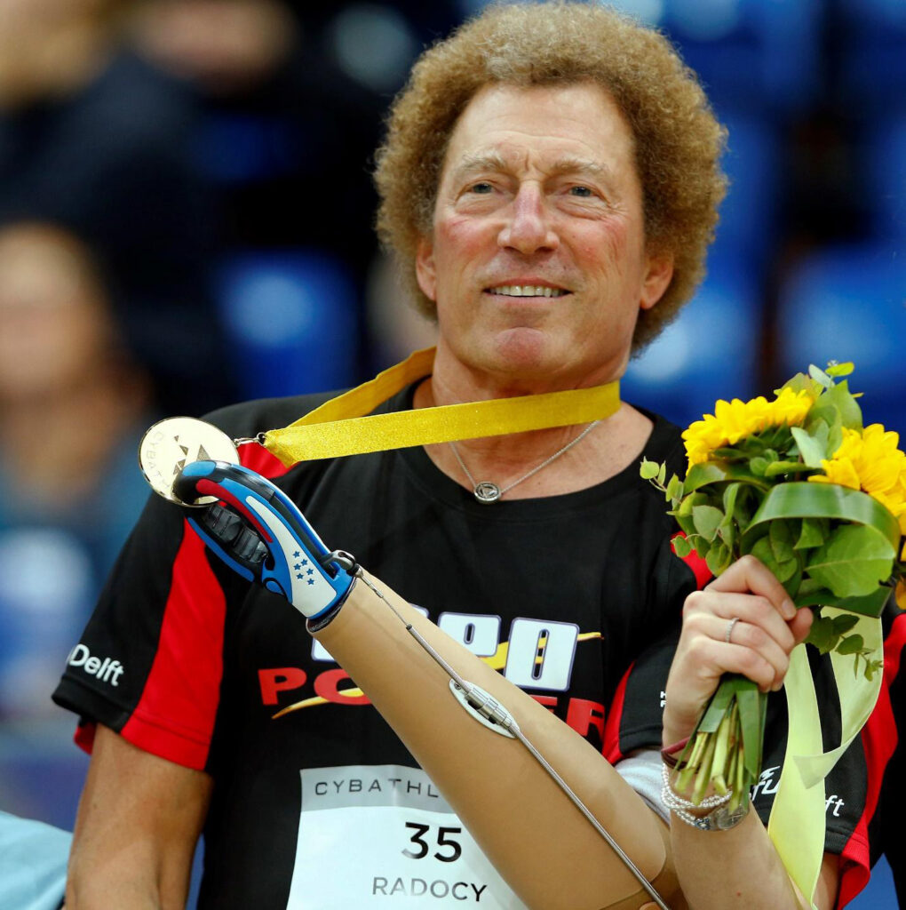 Bob Radocy with Medal