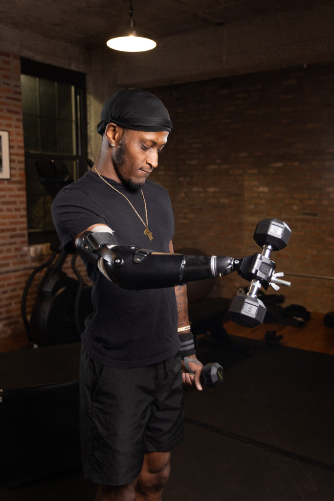 Patient Using Black Iron Trainer TD