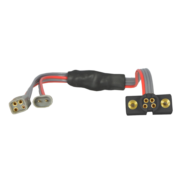 Battery Adapter Cable for another manufacturer's battery, Black (with Data Port)