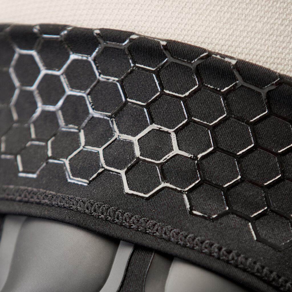 Overlay silicone fabric print